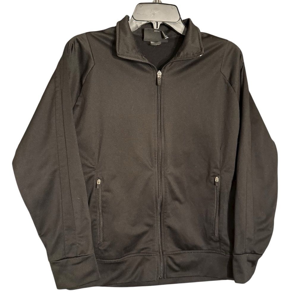Holloway Ladies Black Full Zip Sweatshirt Size Medium with Zip Pockets